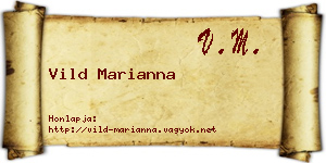 Vild Marianna névjegykártya